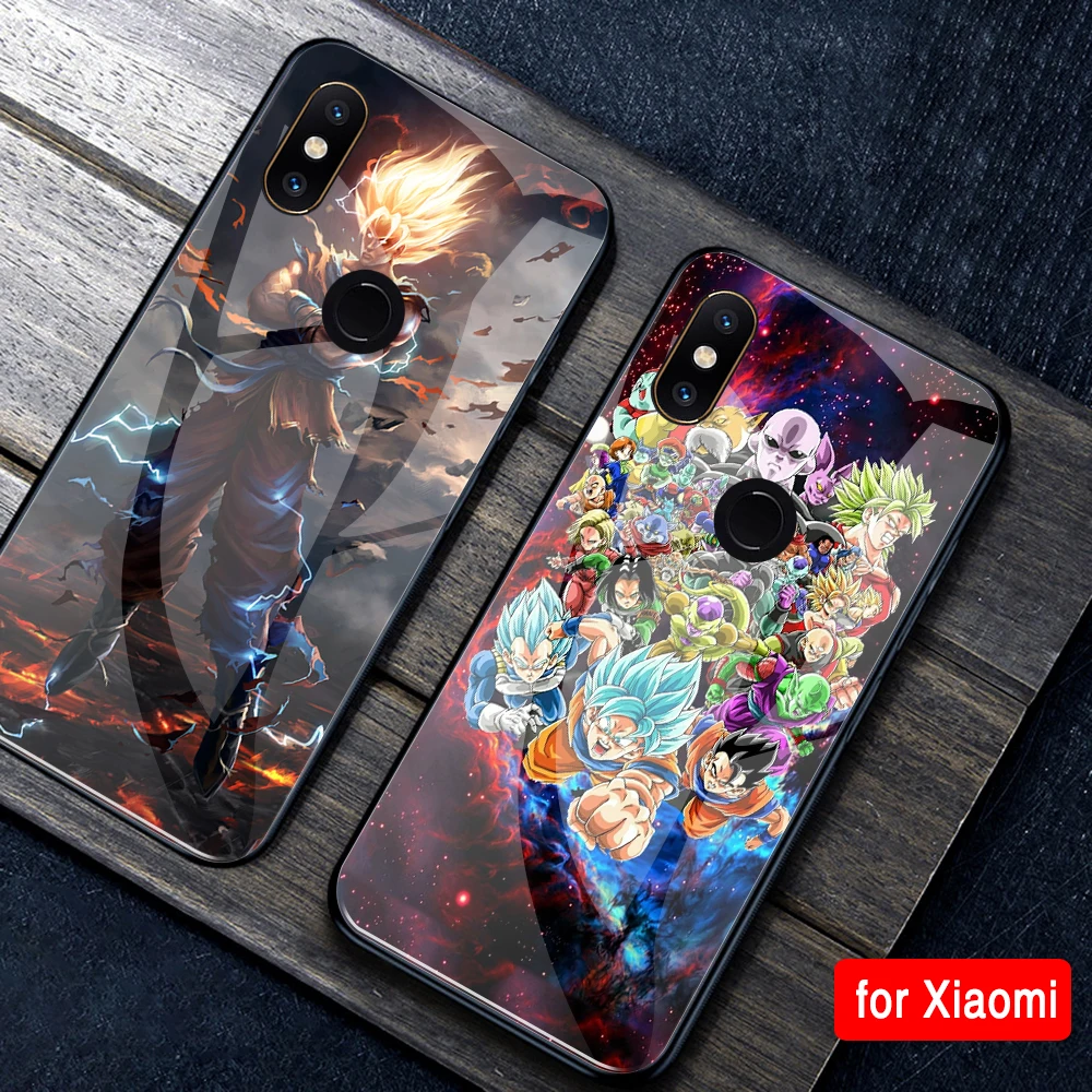 Чехол для Xiaomi mi 8 se, закаленное стекло, жесткая задняя крышка Dragon Ball Z, чехол для телефона для Xiaomi mi 6 8 9 SE lite mi x 2 2s3 max 3