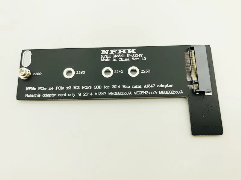 M ключ NVMe M2 SSD для применения Mac Mini 2014 A1347 MEGEN2 MEGEM2 MEGEQ2 адаптер Raiser PCI express NGFF 760P 600P Riser