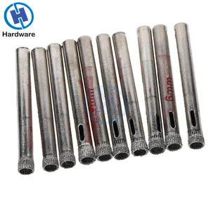 10 шт. алмазные буровые долото 6 мм буровые долота инструмент для сверления отверстий пила керамическая плитка стекло сланец фарфор мрамор для силовых сверл