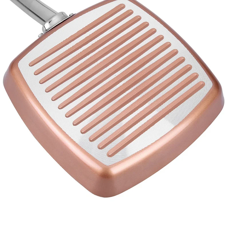 Антипригарное покрытие медная сковорода для жарки с Керамика газа и