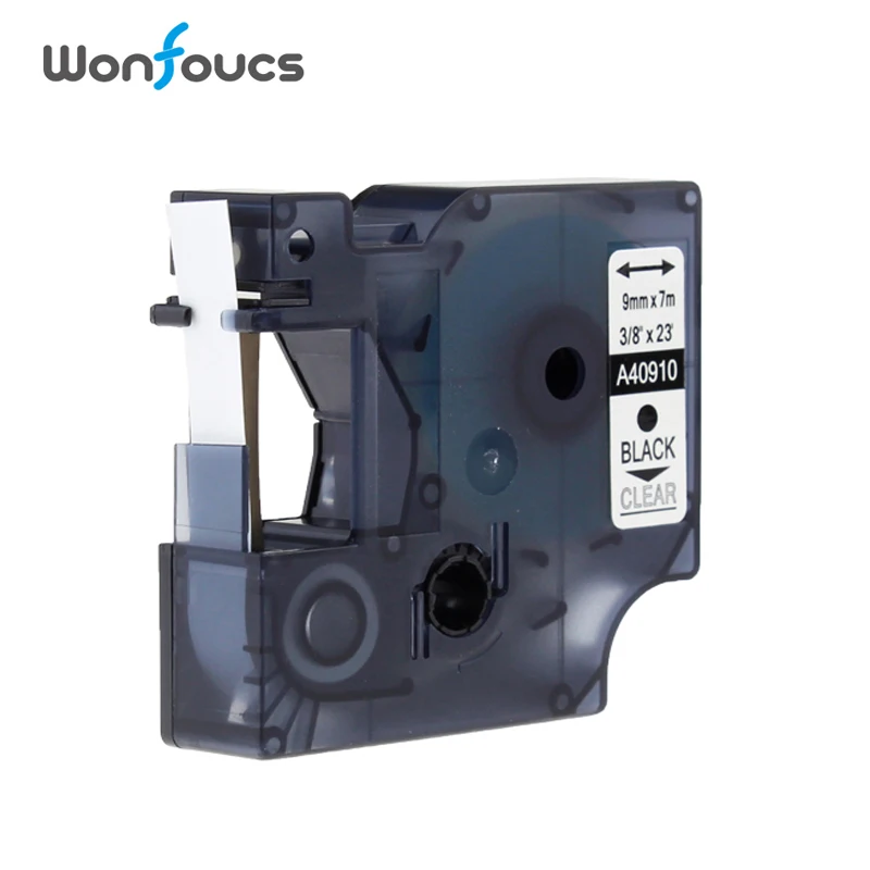 6 цветов Dymo D1 9 мм ярлык 40913 40910 40914 40915 40916 40917 S0720680 ламинированные ленты совместимый принтер Dymo