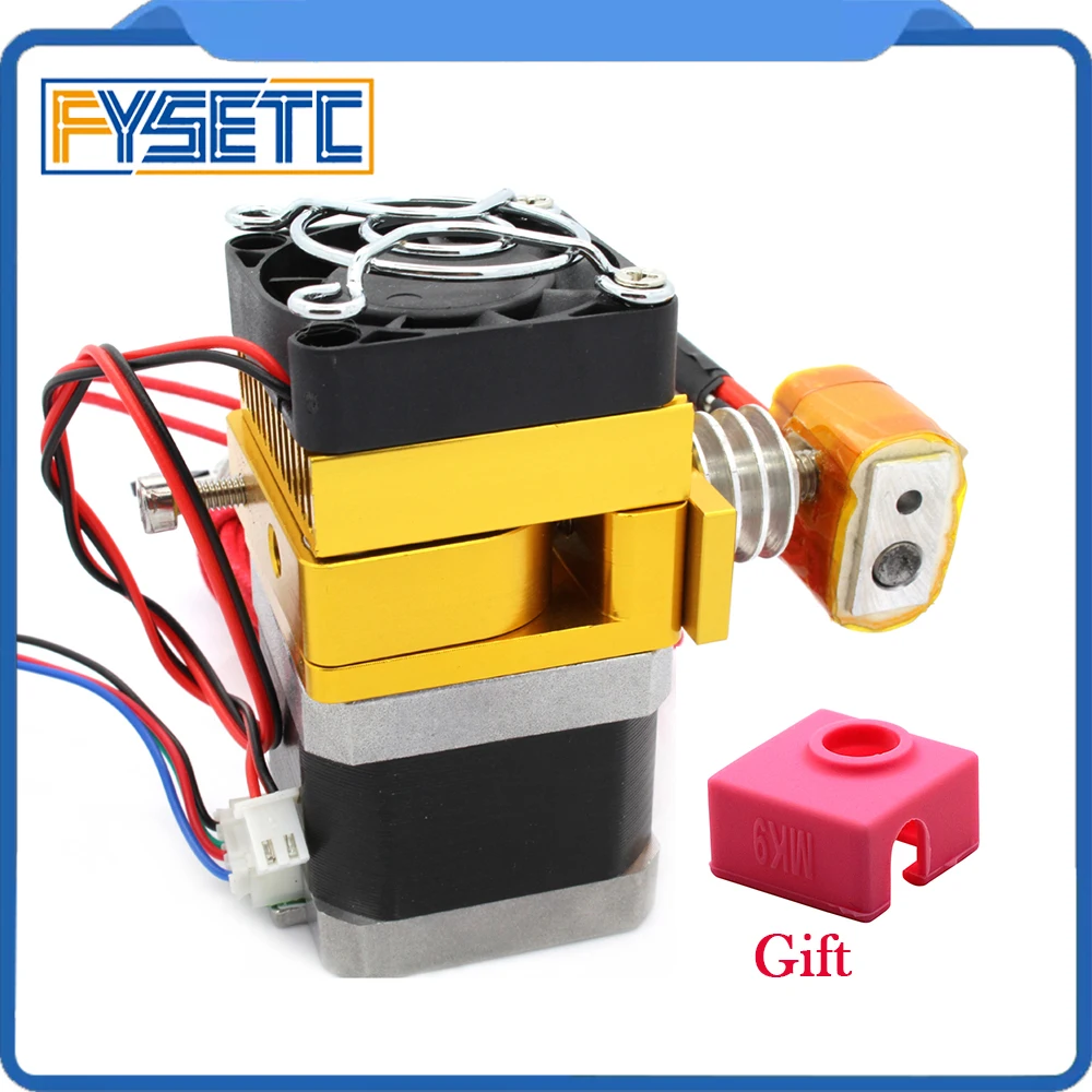 

MK9 Extruder 12v 0.4mm Nozzle 100K Thermistor For 3D Printer Prusa I3 1.75mm Filament With MK9 Silicone Sock As Gift