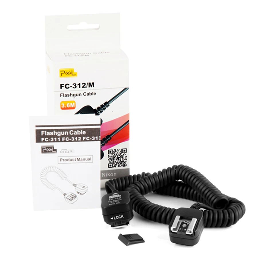 Pixel FC-312 TTL Выкл-камера Удаленная Вспышка Speedlite Синхронизация Расширение Горячий