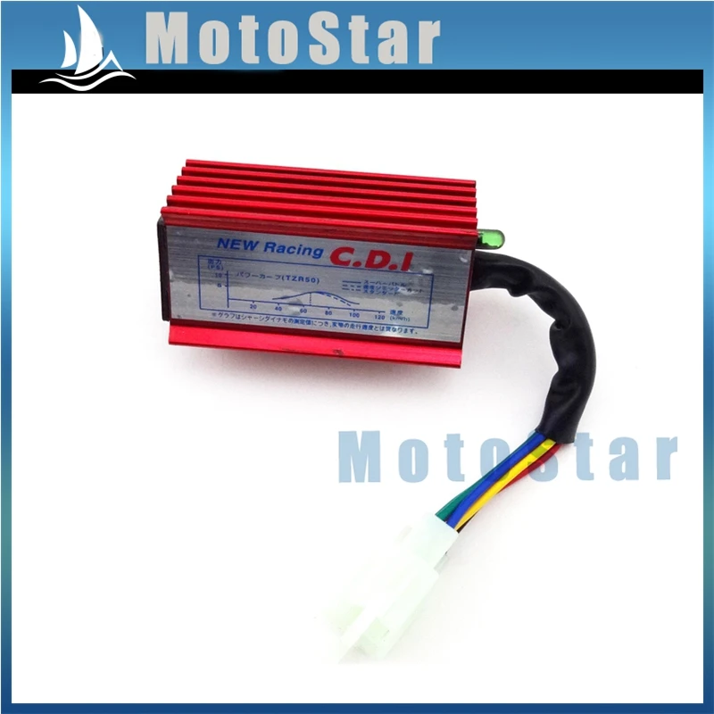 Красный 6-контактный гоночный блок зажигания AC CDI для 150 160 200 250cc мотоцикла