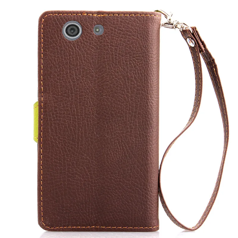 Роскошные листья Бумажник кожаный чехол для Sony Xperia Z3 Compact Fundas флип d5803 случае|case for