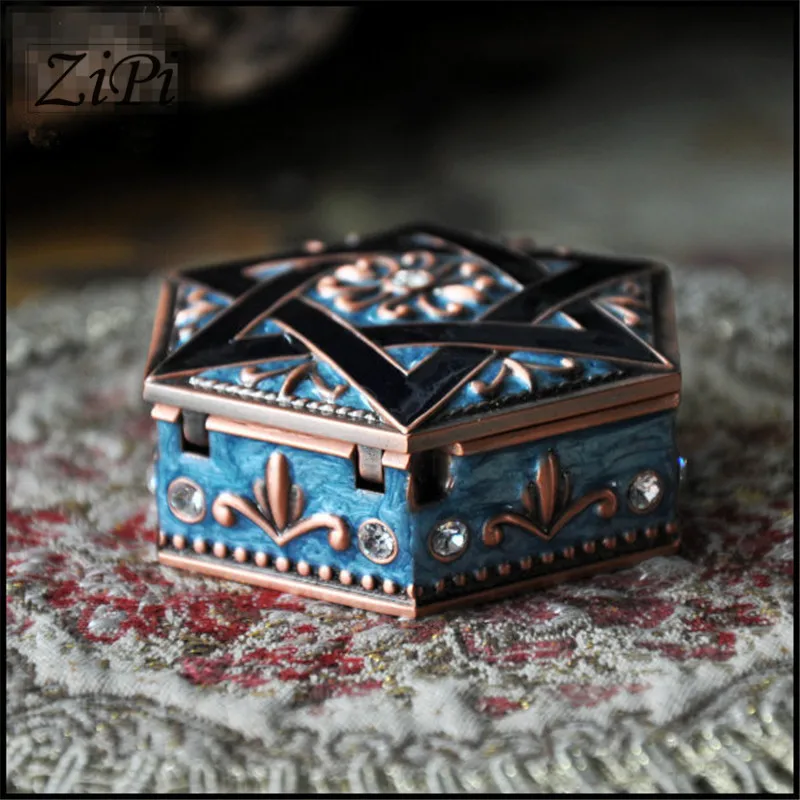 New Gothic retro European style princess jewelry box hexagram high - end dressing storage Gifts | Дом и сад