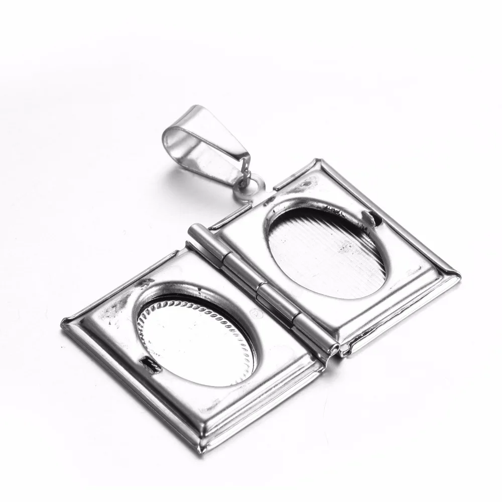 Bird Feather Stainless Steel Necklace for men women Punk Open Bible Pendant Chain Necklaces &amp Pendants Hip Hop Fashion Jewelry |