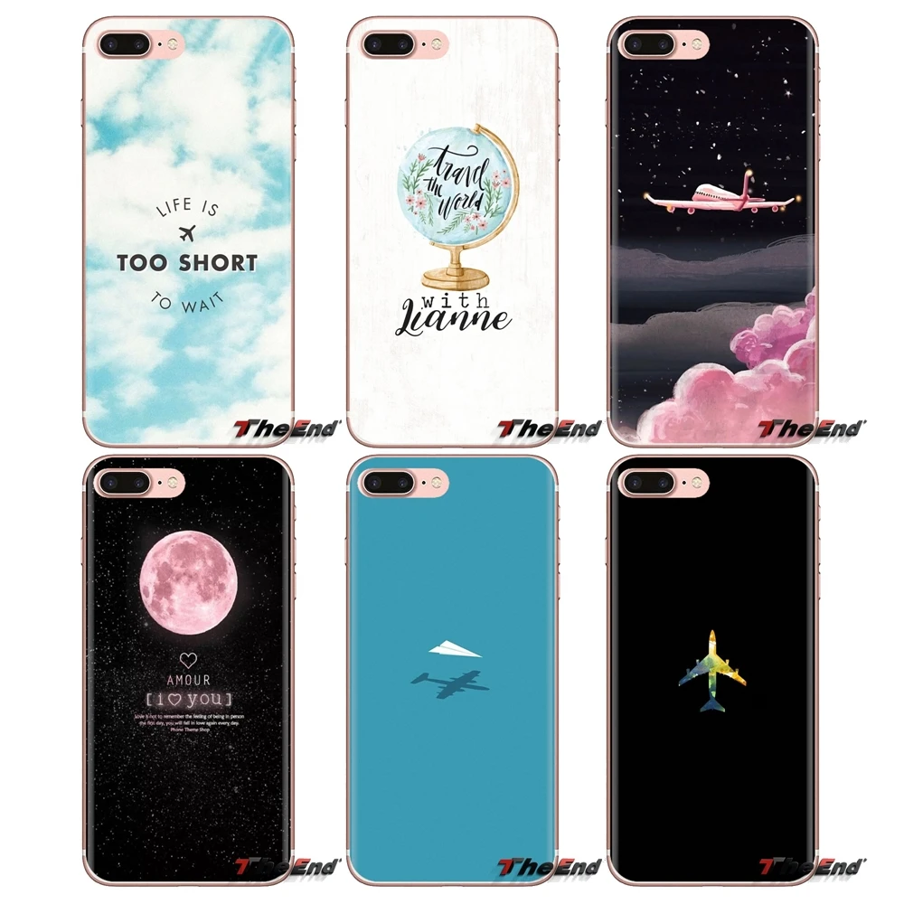Silicone Phone Housing For LG Spirit Motorola Moto X4 E4 E5 G5 G5S G6 Z Z2 Z3 G2 G3 C Play Plus Mini Cartoon Cute Candy Airplane |