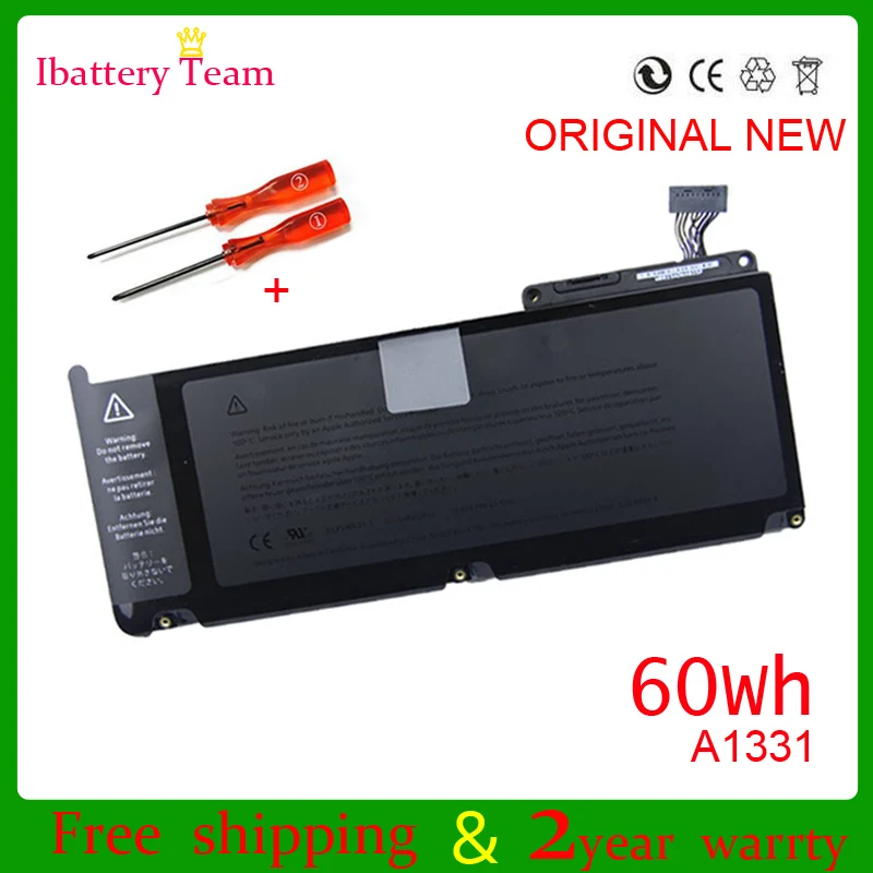 Новый аккумулятор A1331 для Apple macbook Pro 13 '15' 17 'A1342 MC207 MC516 M661-5391 10,95 V 63.5WH