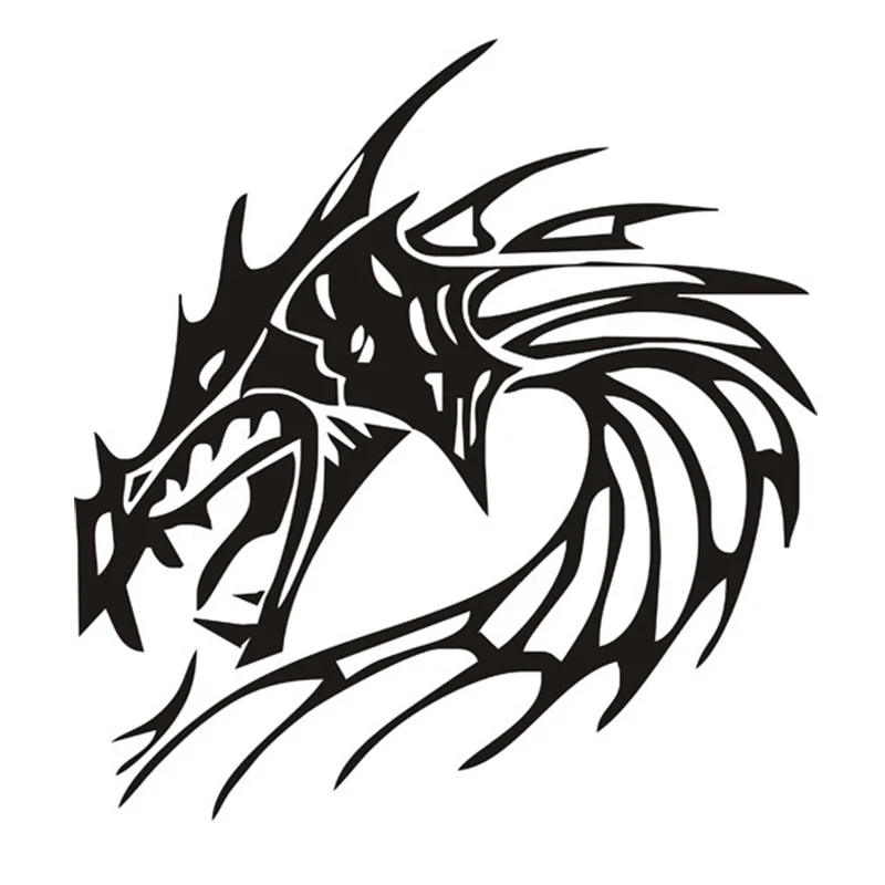 Наклейка на стену с изображением дракона | Дом и сад