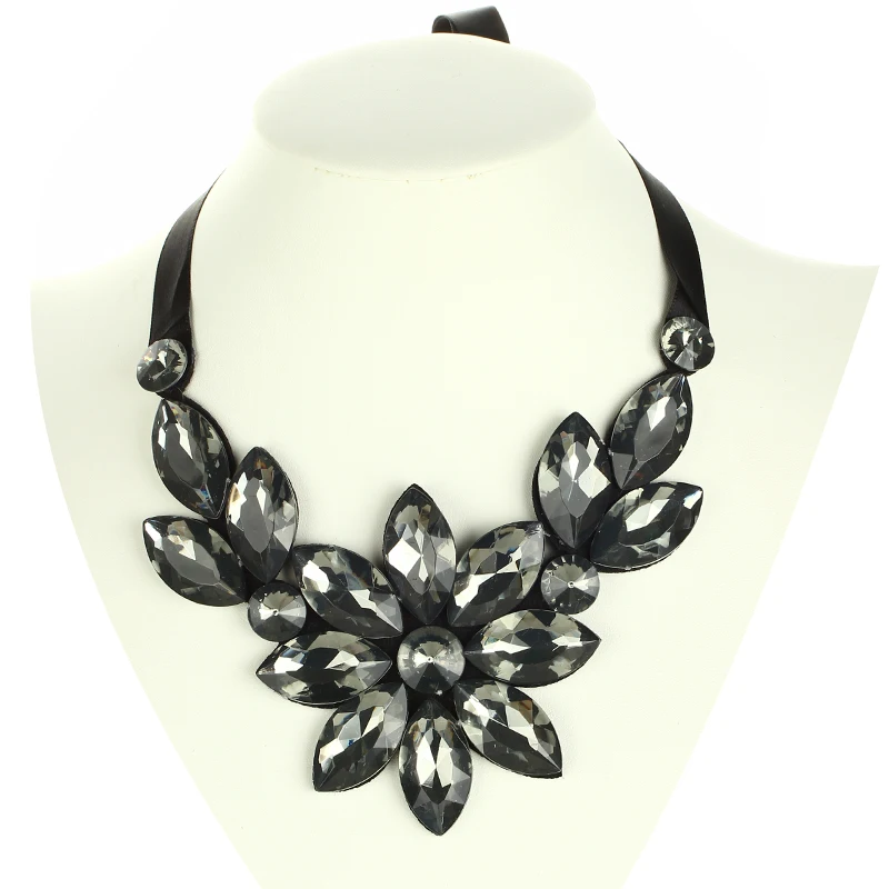 Модный воротник 2019 мощный чокер с цветами винтажное длинное ожерелье в богемном