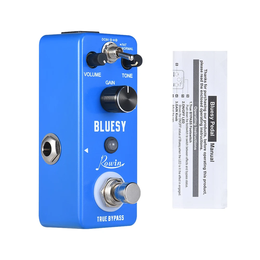 Rowin LEF 321 Bluesy педаль для гитары Блюз гитарного эффекта овердрайв корпус из