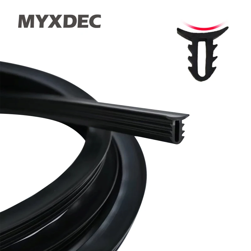 

Car Rubber Sound Seal Strip 1.6M U Type Dashboard Insulation Auto Windshield Edges Gap Sealing Strips Car Interior Accessories