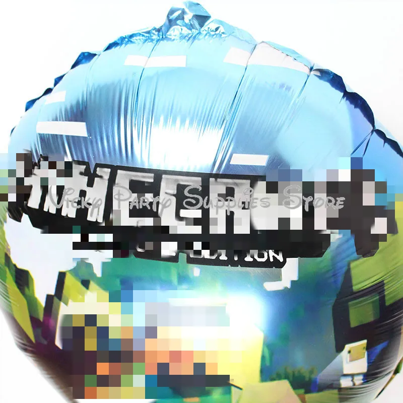 18 дюймов Minecraft воздушный шар День Рождения Фольга Воздушный для детей вечеринка