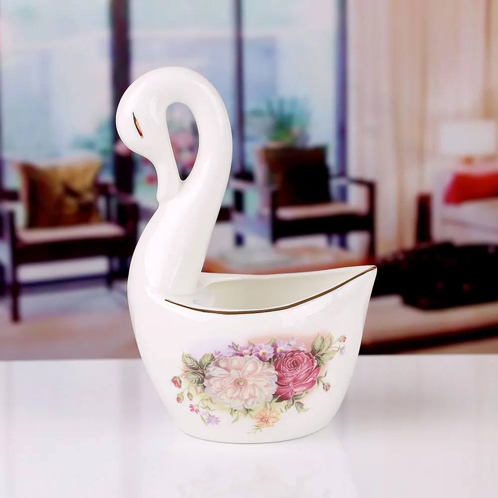 Красивая Фарфоровая посуда Little Swan с цветочным рисунком для размещения большой