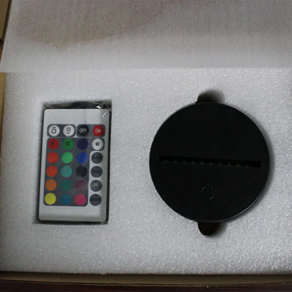 Высокое качество в форме пистолета 3D Маленькая настольная лампа светодиодные