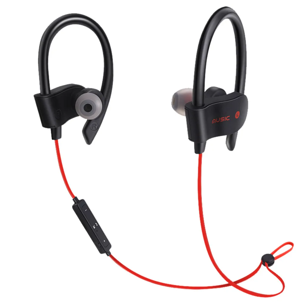 Беспроводные наушники Bluetooth Магнитная гарнитура шейным Спорт бег для iPhone 7 X Xiaomi #