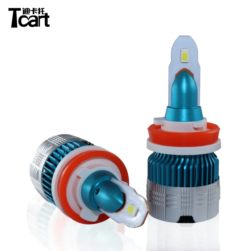 Автомобильные светодиодный ные фары Tcart H8 H9 H11 Светодиодный Противотуманные