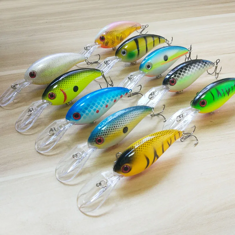 

Brand fishing lures sea trolling minnow artificial Hard bait 10cm/14g Big Wobblers Quick dive bait carp crankbait pesca jerkbait