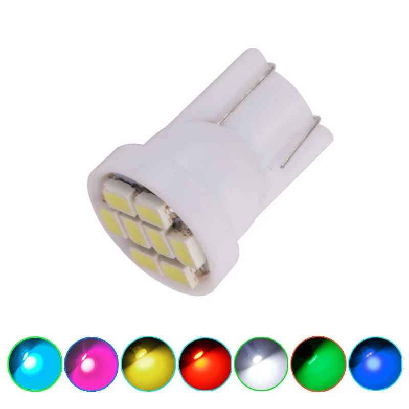 1 шт. T10 светодиодный светильник 1206 8SMD W5W 194 168 501 для номерного знака автомобильный