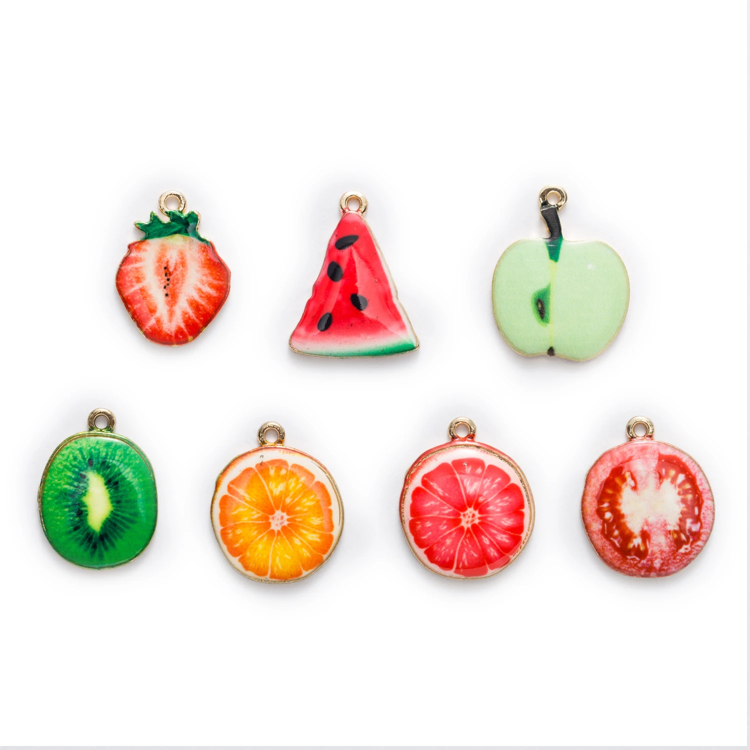 1 шт. эмалированные подвески в виде фруктов 25 27 мм|alloy enamel|enamel charmsjewelry making pendants |