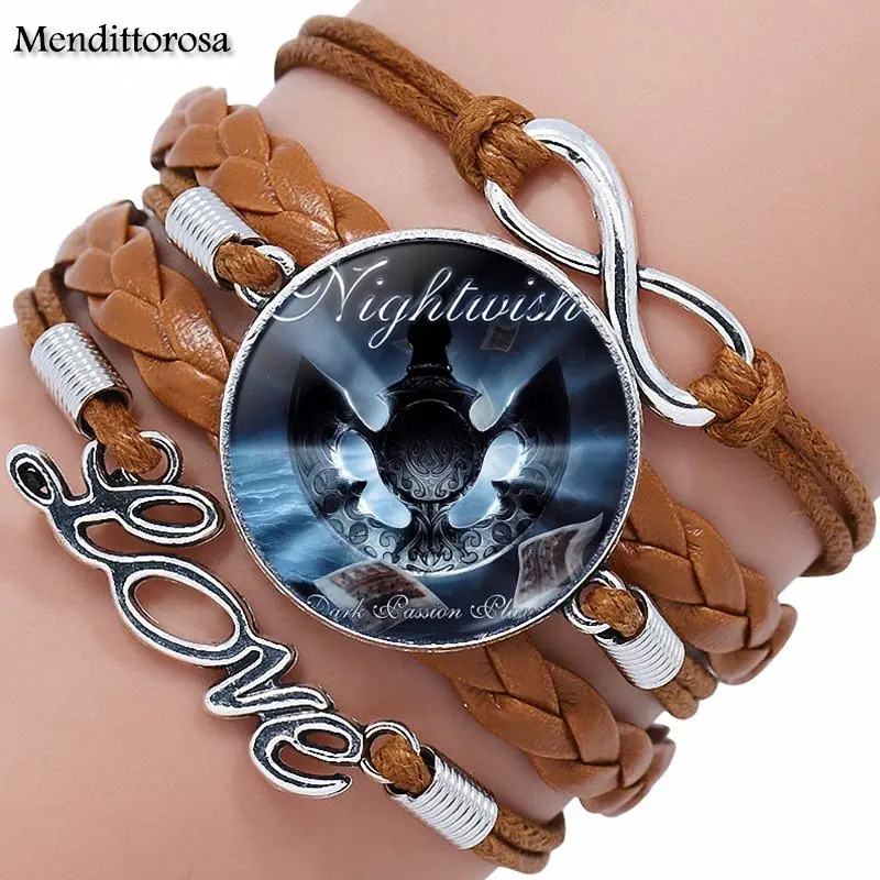 Рок Группа Nightwish Harajuku ювелирные изделия стеклянный кабошон Многослойный