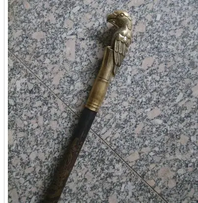 Латунь чистая медь латунь дедушка на удачу редкая китайская медная трость лучшая