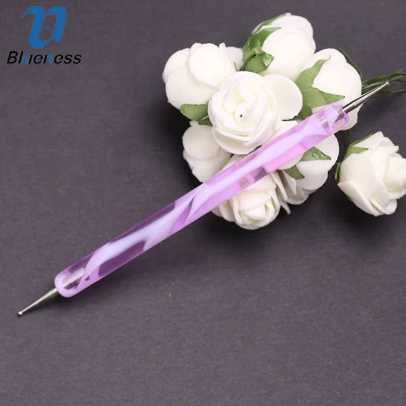 1 шт./лот двойной Кристальный вал ручек с волнистым узором для рисования сделай