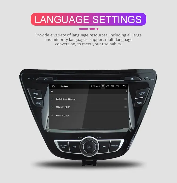 Besina Android 9,0 автомобильный dvd-плеер для HYUNDAI ELANTRA gps Навигация стерео Мультимедиа 2 Din автомагнитола wifi автоаудио