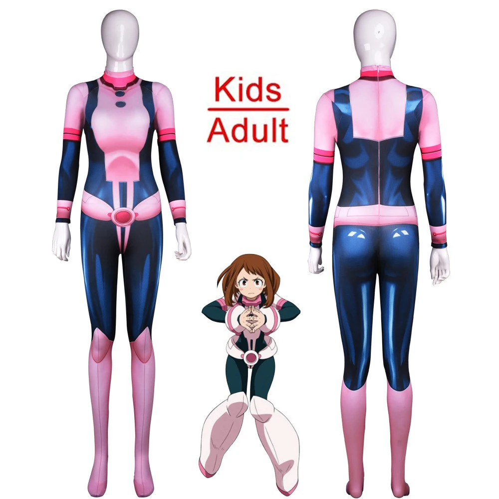 2018 Новый Boku no Hero academic AsuiTsuyu Yaoyorozu Momo одежда для битвы OCHACO URARAKA Детские костюмы