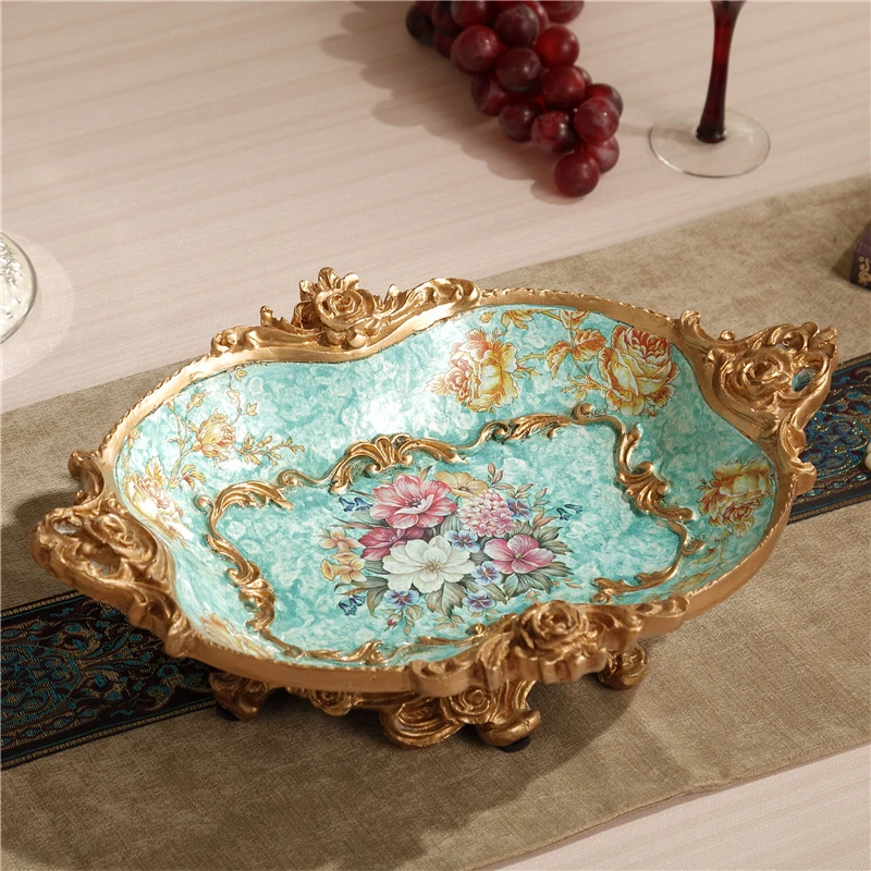 High grade hotel restaurant plate European style home ice tray foundation creative resin dragon boat seafood spear | Дом и сад