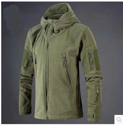 Новинка Военная Тактическая уличная флисовая куртка с мягкой оболочкой Мужская