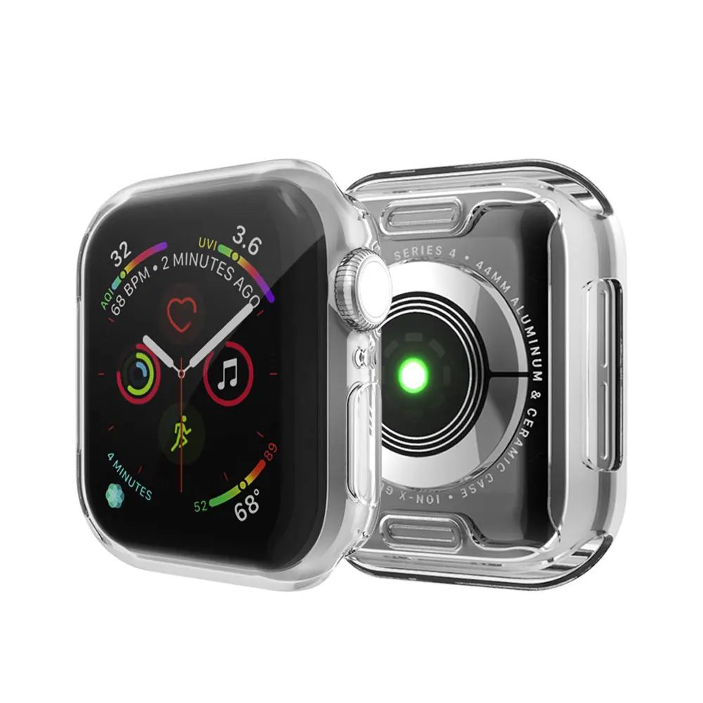 Чехол Ascromy для Apple Watch Series 4 40 мм 44 защита экрана мягкий ударопрочный чехол из ТПУ