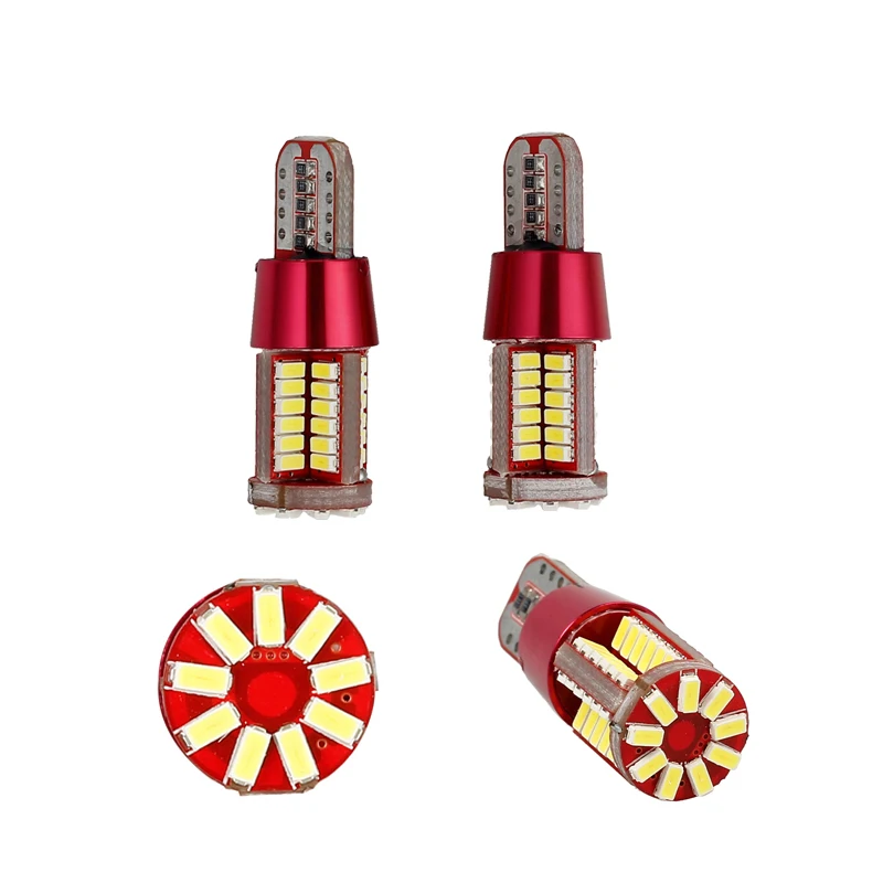 2 шт. Автомобильные светодиодные лампы 3014 SMD 57 12 В T10 501 без ошибок 6000 К 400 лм 8