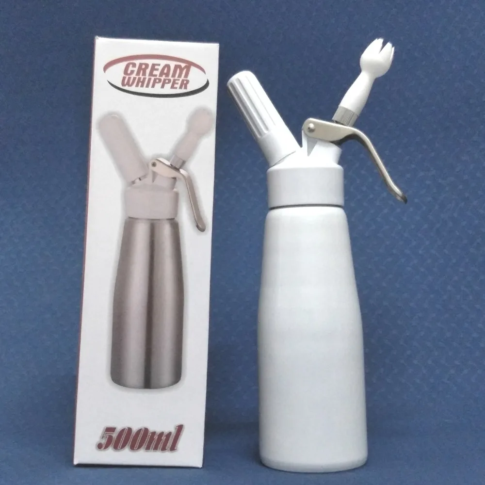 500 мл Алюминий диспенсер с Пластик головы дозатор для взбитых сливок крем машинки