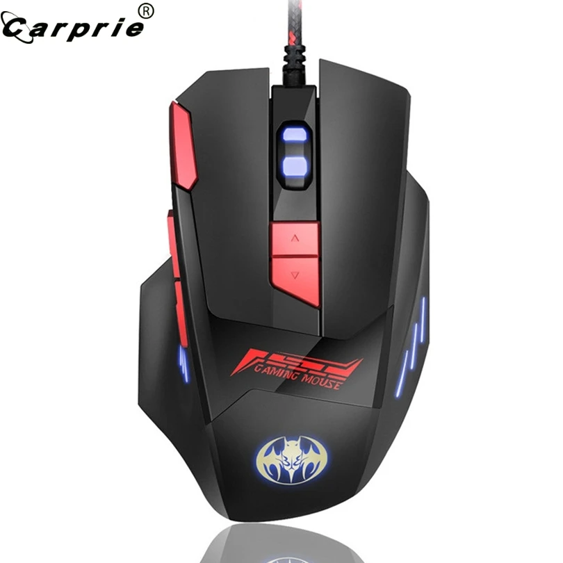 Оптическая игровая мышь CARPRIE 1 шт. эргономичная Проводная 6800DPI 7 передач для