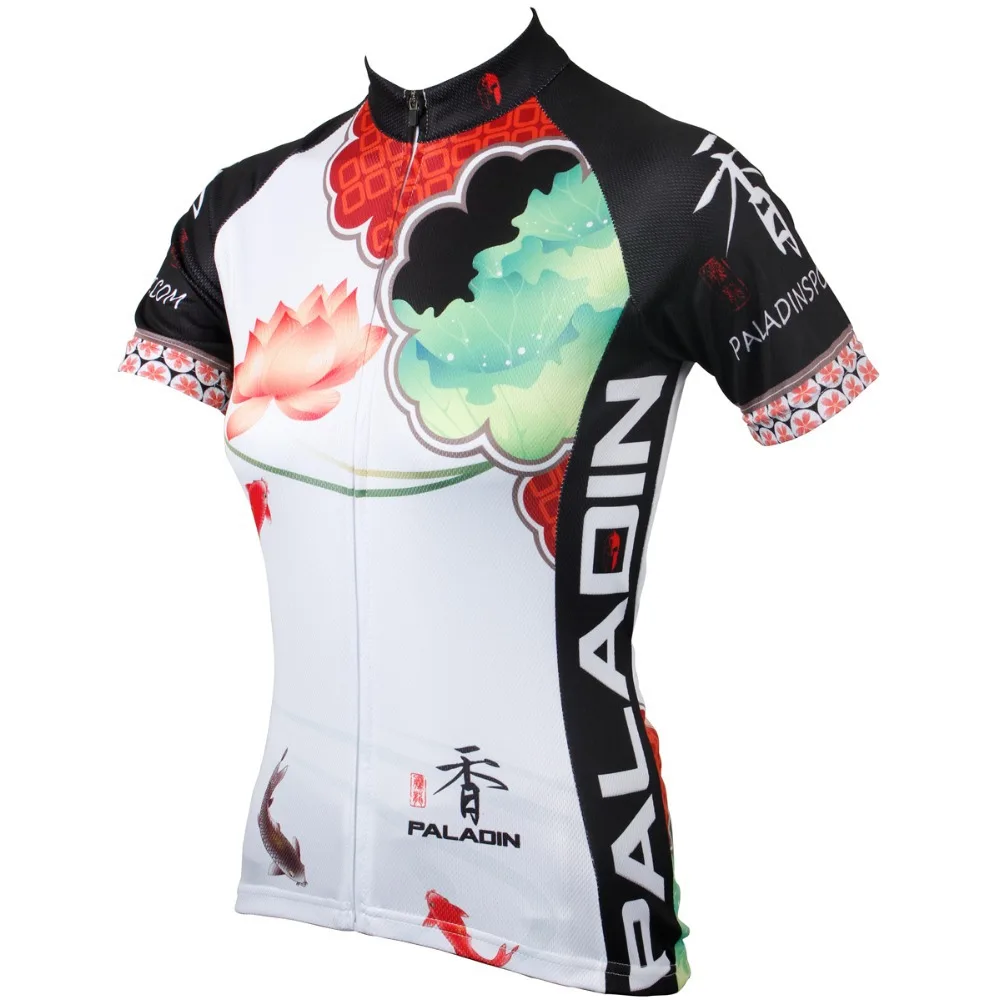 Женская майка задействуя лотоса джерси спортивной летом дышащий MTB одежда