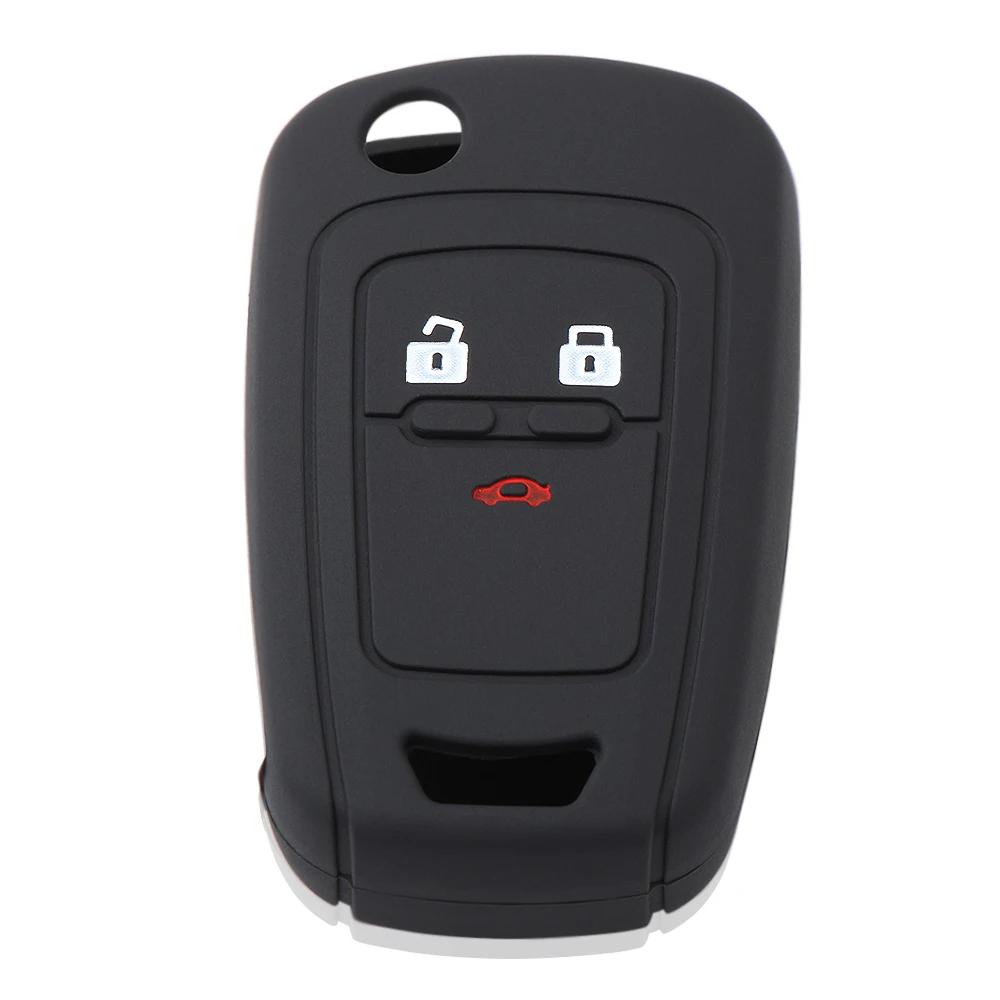 Силиконовый чехол для автомобильного ключа с 3 кнопками Chevrolet Cruze Camaro Equinox Malibu Sonic