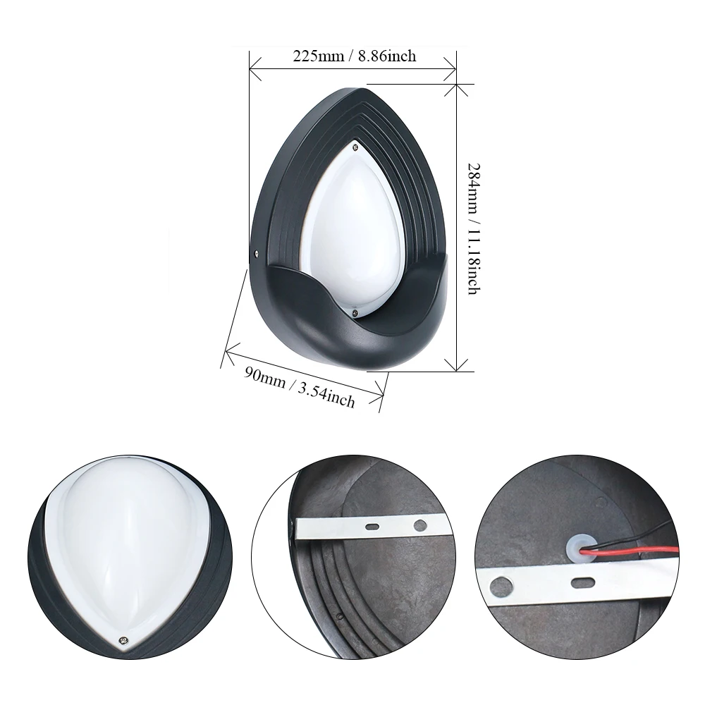 Садовый светодиодный настенный светильник OREAB 9 Вт Ip65 современный с управлением