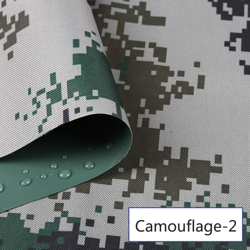 Camouflage-2 Meetee 50*150 см Непромокаемая ткань толщиной 0,42 мм Ткань Оксфорд DIY открытый непромокаемые ткань навес холст ручной Вышивание BD547 - Цвет: Camouflage-2