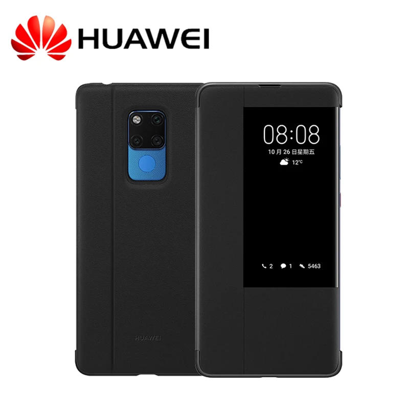 Оригинальный чехол huawei mate 20 Pro Официальный смарт-чехол для сна из искусственной