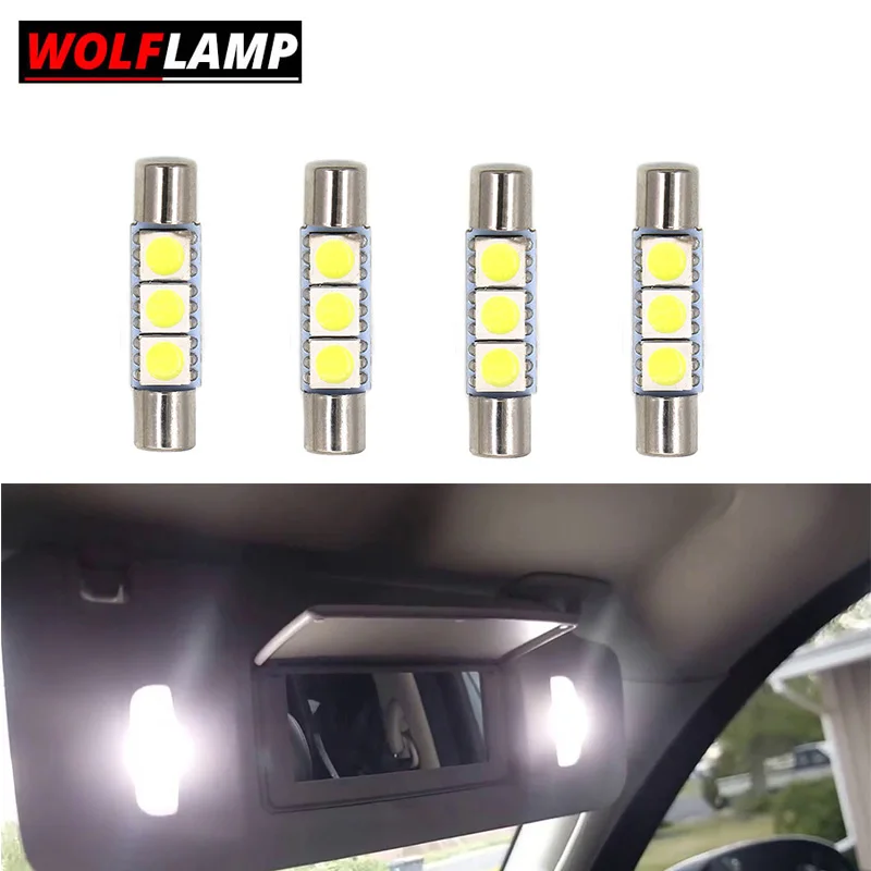 Wolflamp 4x Festoon 29 мм светодиодсветодиодный внутренние лампы для автомобиля
