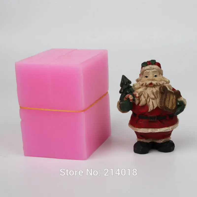 Силиконовые 3D формы сделай сам для рождества Рождества Нового года музыки форма