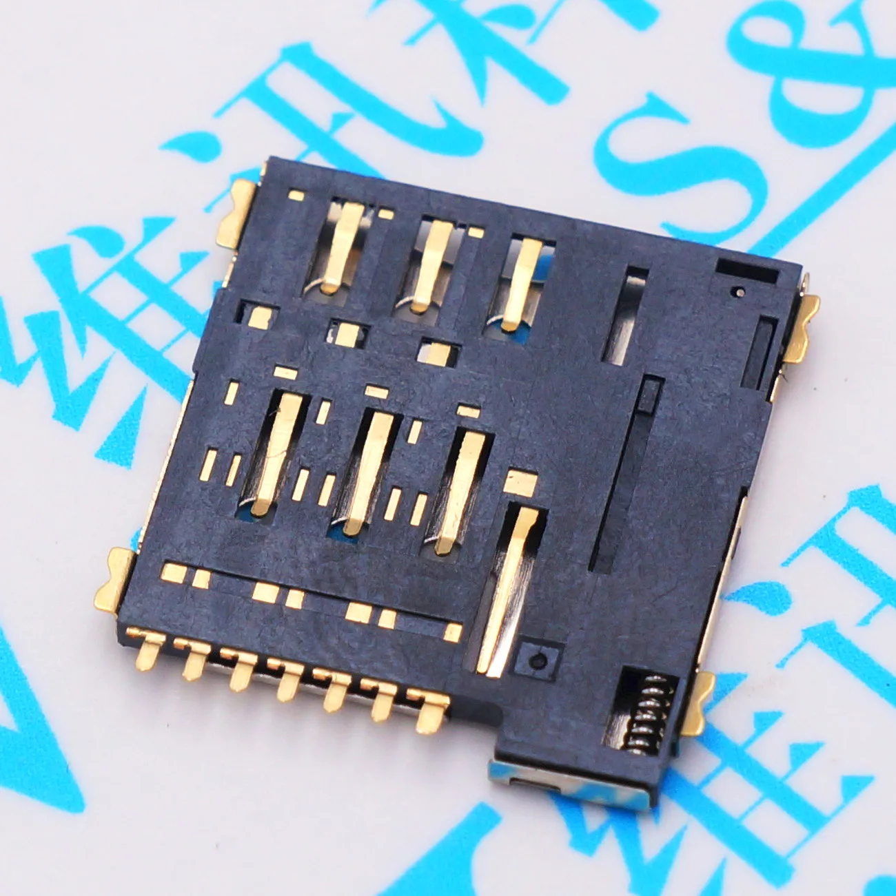 10 шт./лот MICRO SIM 7P колода маленькая карта телефон слот для sim-карты PUSH slim 1 3 разъем |