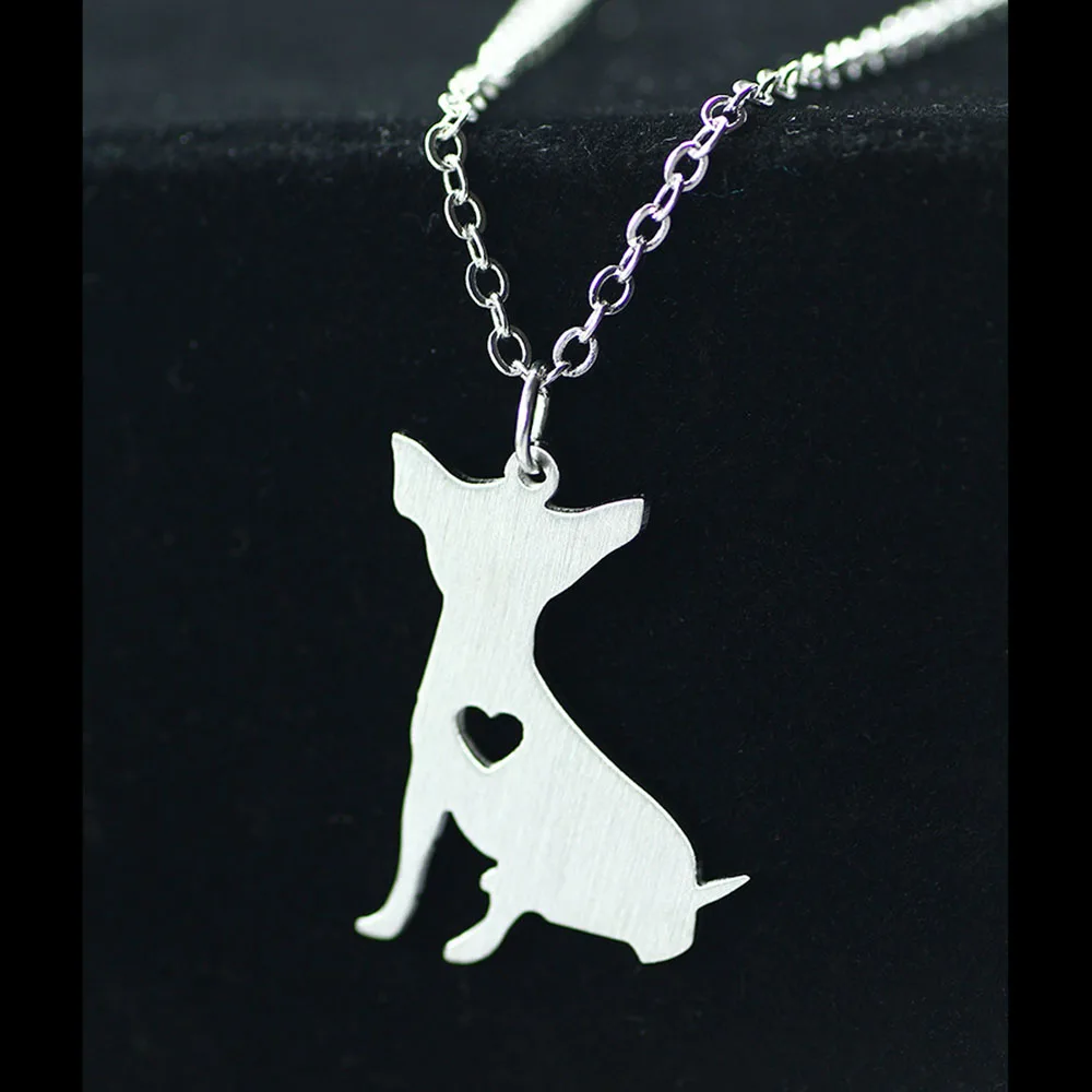 Personalized Hollow Heart Stainless Steel Necklace DIY Pet Puppy &amp Pendant Animal Charms Jewelry Gift (NE101523) | Украшения и