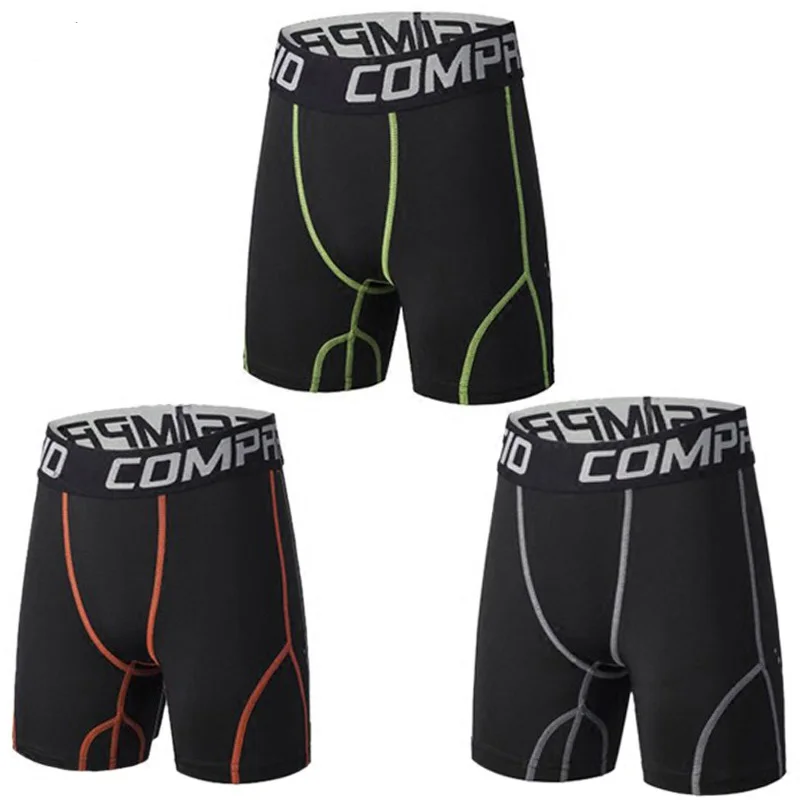 New Kids Compression Shorts Base Layer Tight Boxers Boys Fitness Exercise Gym Children Crossfit Runnig |