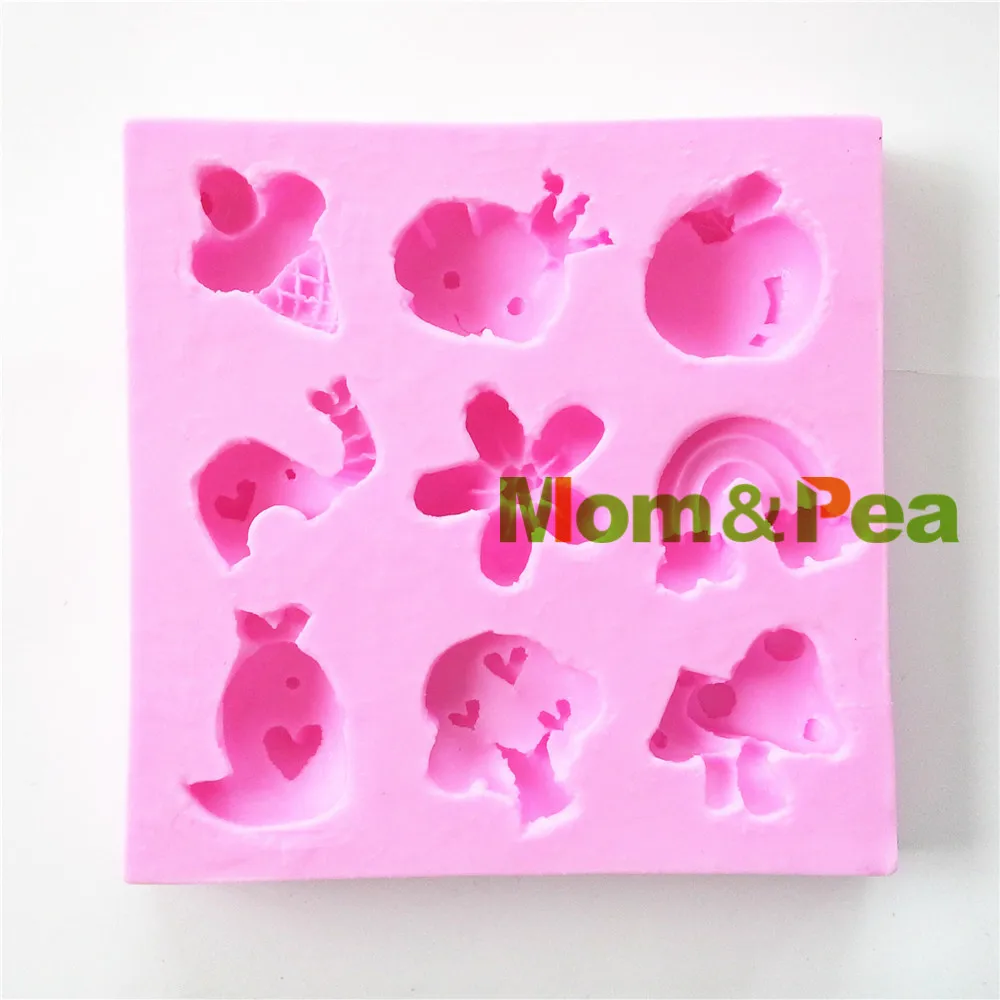Силиконовая форма для украшения торта Mom &amp Pea 0801 г. Бесплатная доставка