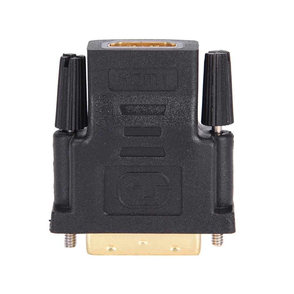 2017 Новый конвертер DVI 24 + 1 штекер на HDMI гнездо позолоченный адаптер 1080P для HDTV LCD
