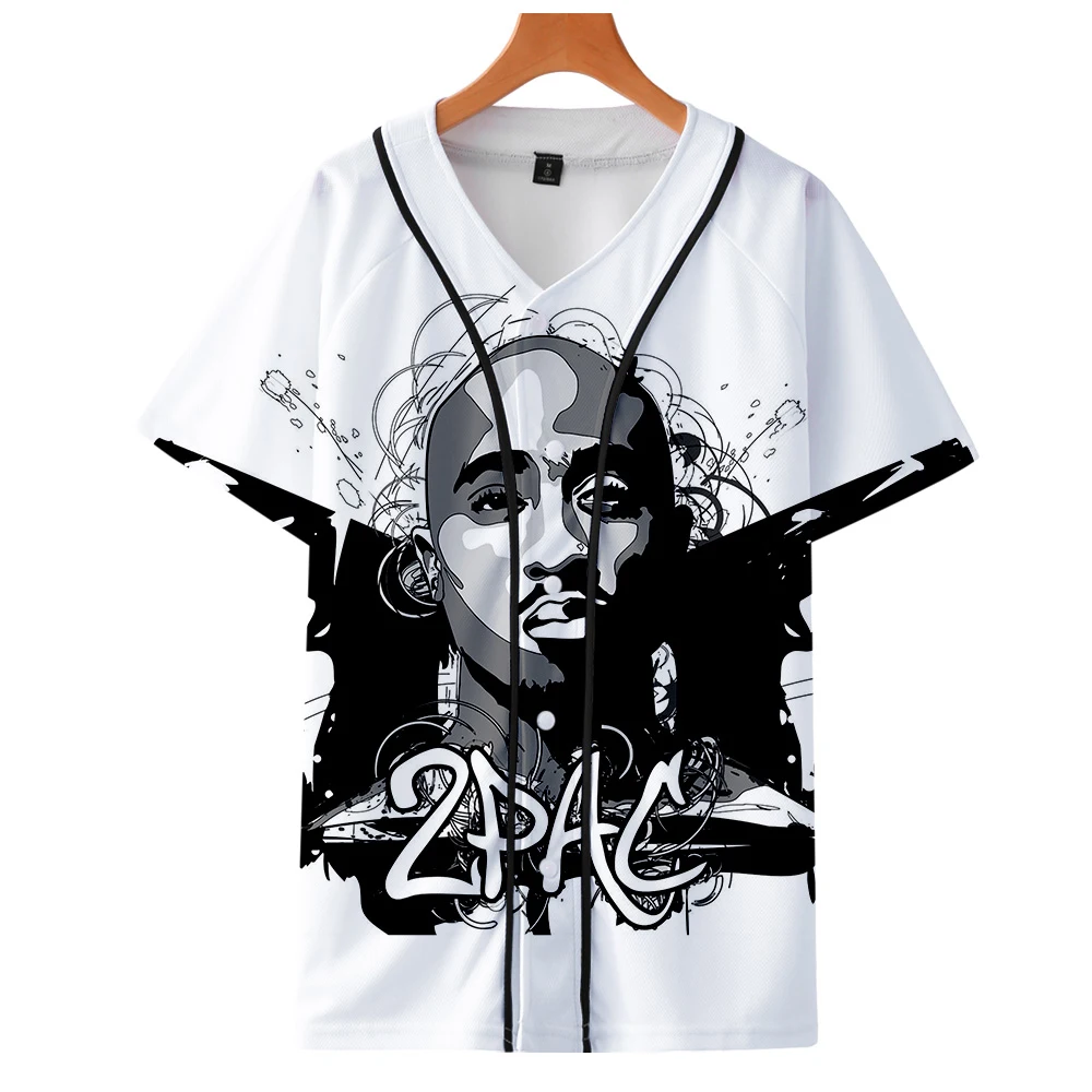 Р. И. П. Американский рэпер 2Pac Tupac Amaru Shakur 3D печать с коротким рукавом бейсбольная