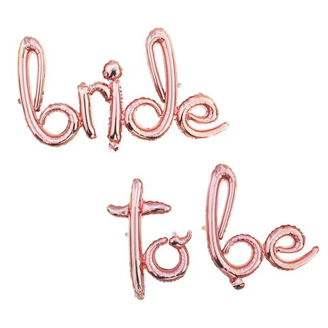 Шары YORIWOO To Be Bride, блестящие розовые золотые свадебные сувениры, девичник, девичник, украшения для девичвечерние